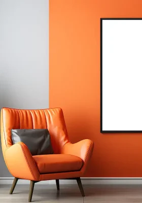 parete arancione